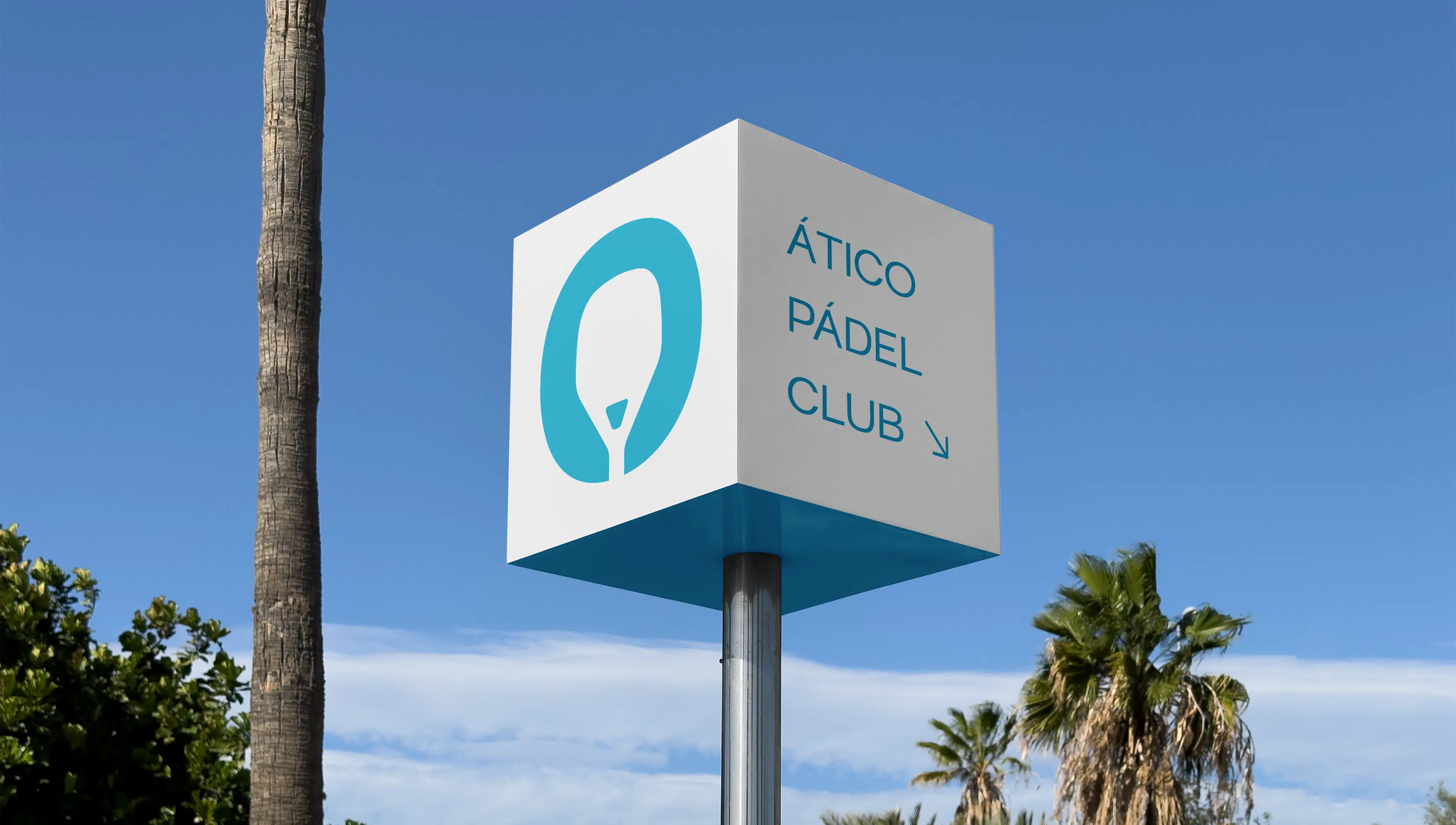 Rebranding del Ático Pádel Club con nueva identidad visual moderna y deportiva