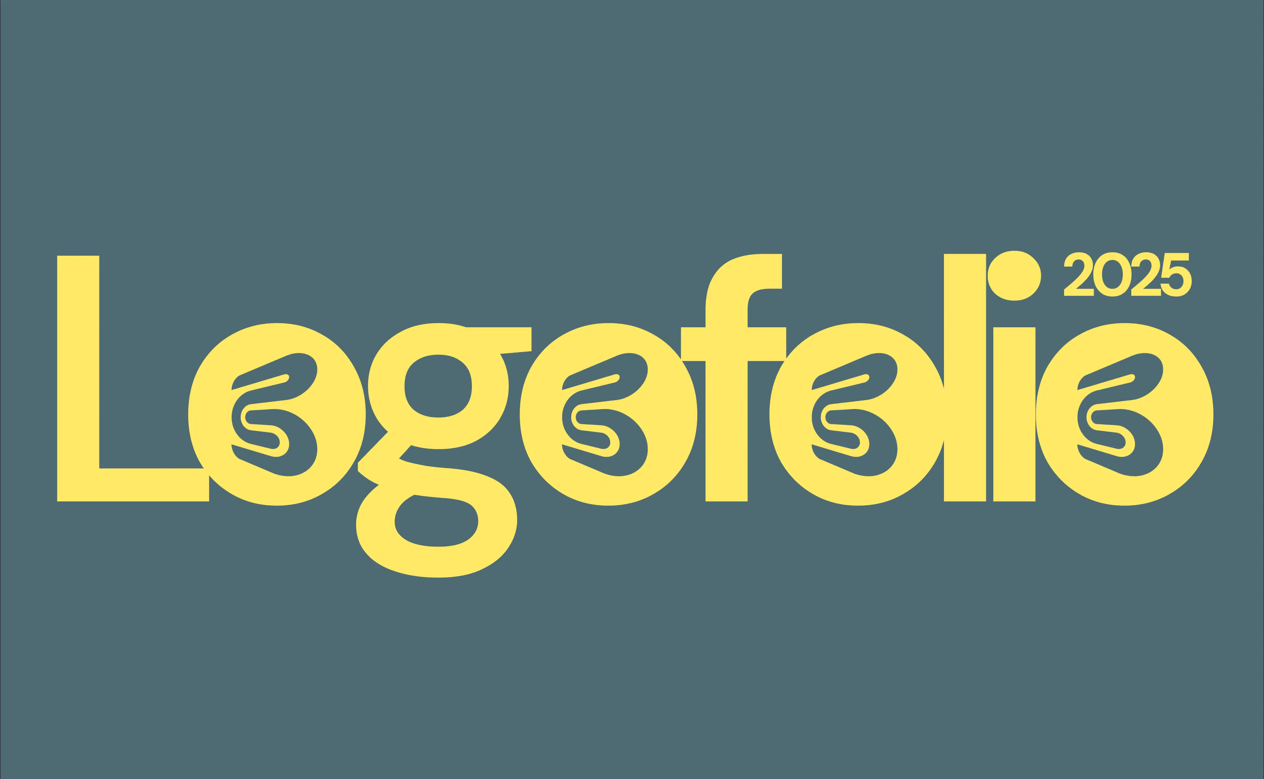 Logofolio 2025 con selección de logotipos diseñados para distintas marcas