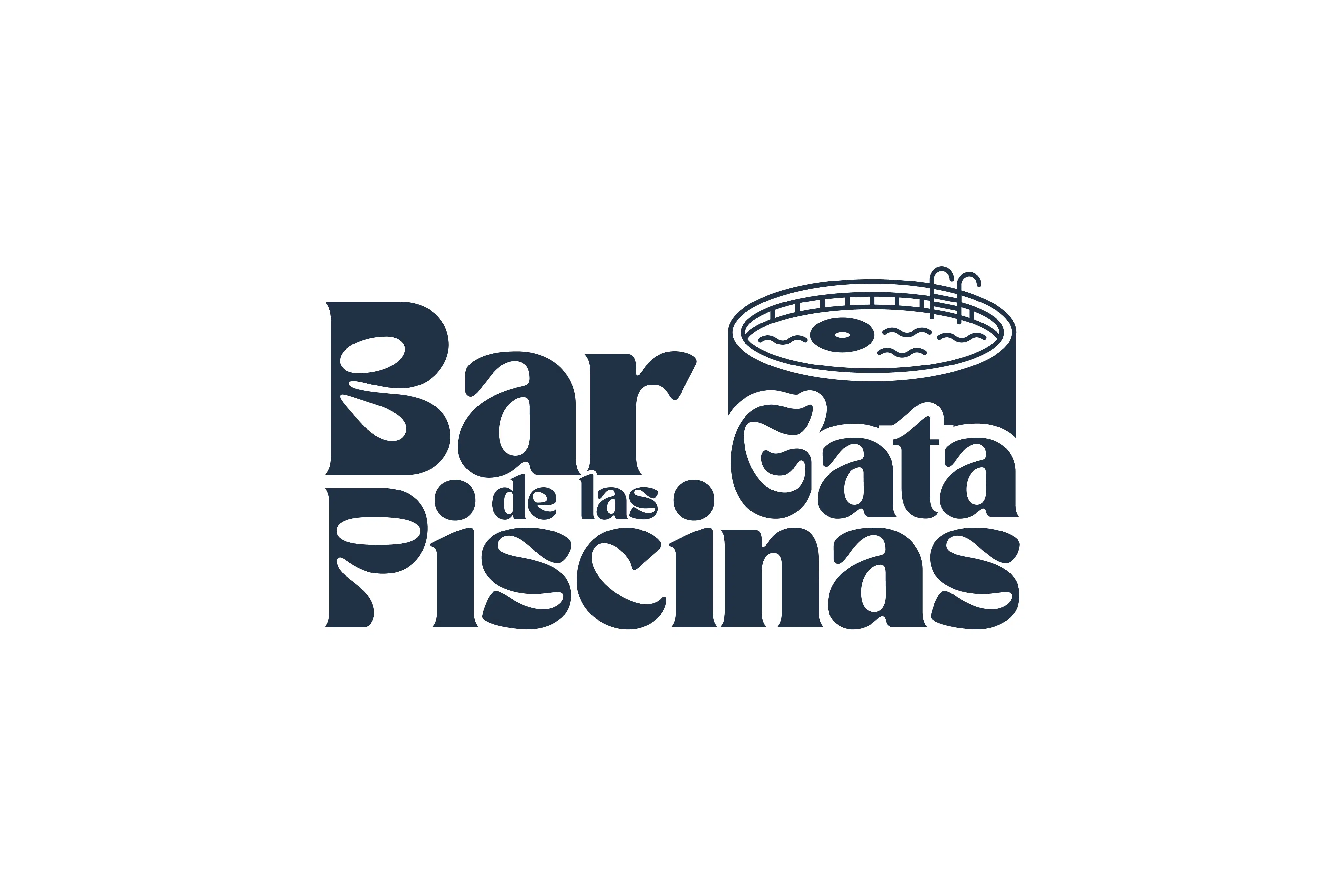 Logotipo para Bas Las Piscinas con identidad visual limpia y enfoque profesional